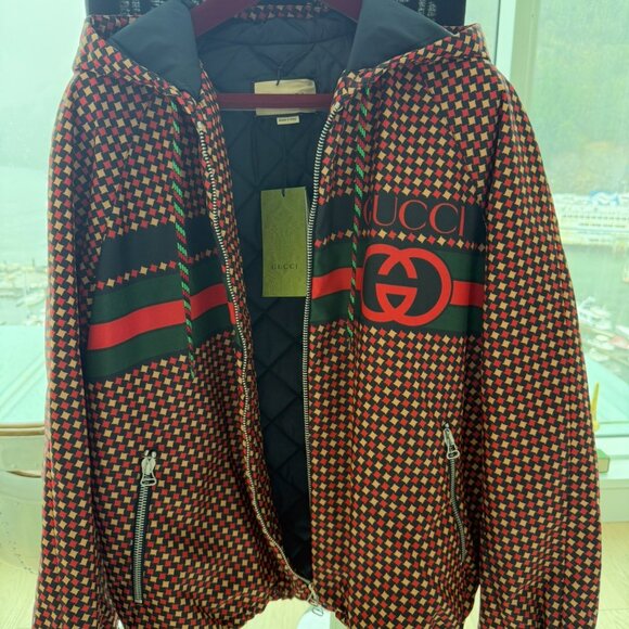 BNWT MEN'S GUCCI HOODED BOMBER - Picture 16 of 16